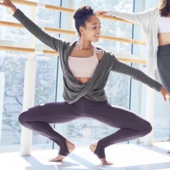 Athleta Wool Cashmere Wrap Grey Sweater - Picture 2 of 7